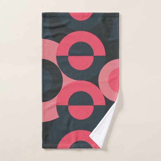 Mid-Century Modern Summer Sunset Bad Handdoek (Handdoek)