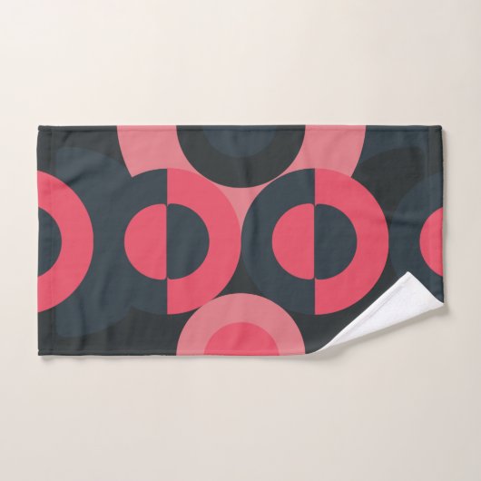 Mid-Century Modern Summer Sunset Bad Handdoek (Handdoek)