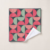 Mid-Century Modern Summer Sunset Bad Handdoek (Wasdoekje)