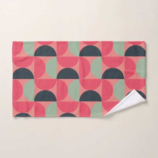 Mid-Century Modern Summer Sunset Bad Handdoek (Handdoek)