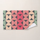 Mid-Century Modern Summer Sunset Bad Handdoek (Handdoek)