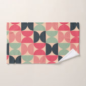 Mid-Century Modern Summer Sunset Bad Handdoek (Handdoek)