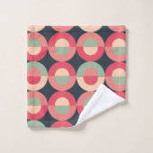 Mid-Century Modern Summer Sunset Bad Handdoek (Wasdoekje)