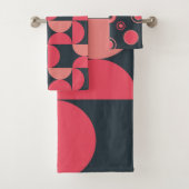 Mid-Century Modern Summer Sunset Bad Handdoek (Insitu)