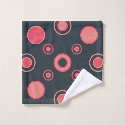 Mid-Century Modern Summer Sunset Bad Handdoek (Wasdoekje)