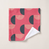 Mid-Century Modern Summer Sunset Bad Handdoek (Wasdoekje)