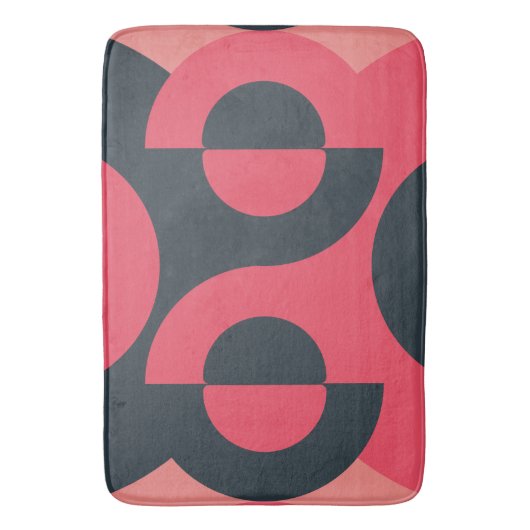 Mid-Century Modern Summer Sunset Badmat (Voorkant Verticaal)