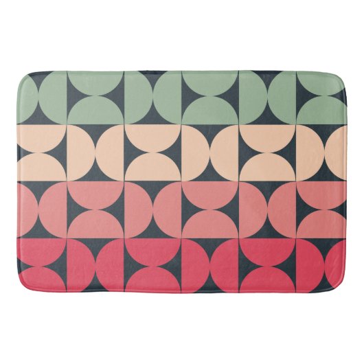 Mid-Century Modern Summer Sunset Badmat (Voorkant)