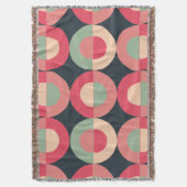 Mid-Century Modern Summer Sunset Deken (Voorkant Verticaal)