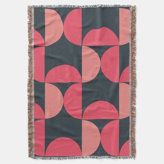 Mid-Century Modern Summer Sunset Deken (Voorkant Verticaal)