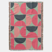 Mid-Century Modern Summer Sunset Deken (Voorkant Verticaal)