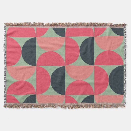 Mid-Century Modern Summer Sunset Deken (Voorkant)