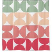 Mid-Century Modern Summer Sunset Douchegordijn (Voorkant)