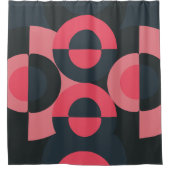 Mid-Century Modern Summer Sunset Douchegordijn (Voorkant)