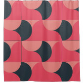 Mid-Century Modern Summer Sunset Douchegordijn (Voorkant)