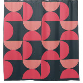 Mid-Century Modern Summer Sunset Douchegordijn (Voorkant)