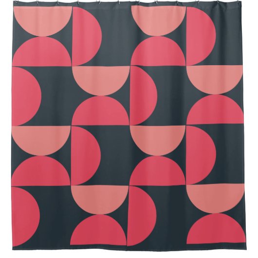 Mid-Century Modern Summer Sunset Douchegordijn (Voorkant)