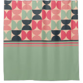 Mid-Century Modern Summer Sunset Douchegordijn (Voorkant)