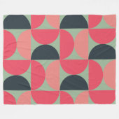 Mid-Century Modern Summer Sunset Fleece Deken (Voorkant (Horizontaal))