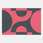 Mid-Century Modern Summer Sunset Inpakpapier Vel (Voorkant 2)