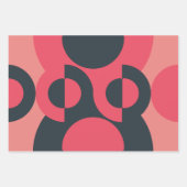 Mid-Century Modern Summer Sunset Inpakpapier Vel (Voorkant)