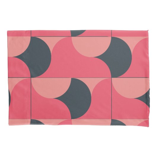 Mid-Century Modern Summer Sunset Kussensloop (Voorkant)