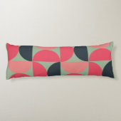 Mid-Century Modern Summer Sunset Lichaamskussen (Achterkant)