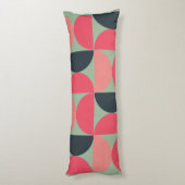 Mid-Century Modern Summer Sunset Lichaamskussen (Achterkant (Verticaal))