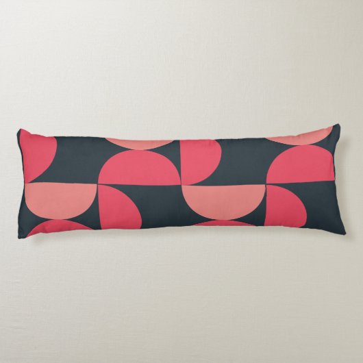 Mid-Century Modern Summer Sunset Lichaamskussen (Achterkant)