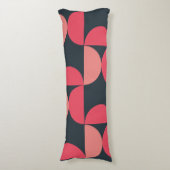 Mid-Century Modern Summer Sunset Lichaamskussen (Voorkant Verticaal)