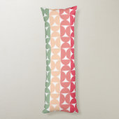 Mid-Century Modern Summer Sunset Lichaamskussen (Achterkant (Verticaal))