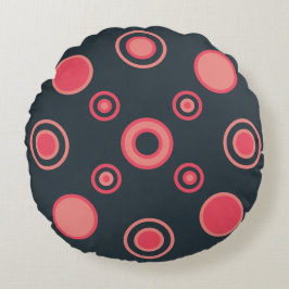 Mid-Century Modern Summer Sunset Rond Kussen