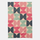Mid-Century Modern Summer Sunset Theedoek (Verticaal)