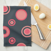 Mid-Century Modern Summer Sunset Theedoek (Quarter Fold)