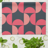 Mid-Century Modern Summer Sunset Theedoek (Gevouwen)
