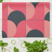 Mid-Century Modern Summer Sunset Theedoek (Gevouwen)
