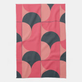 Mid-Century Modern Summer Sunset Theedoek (Verticaal)