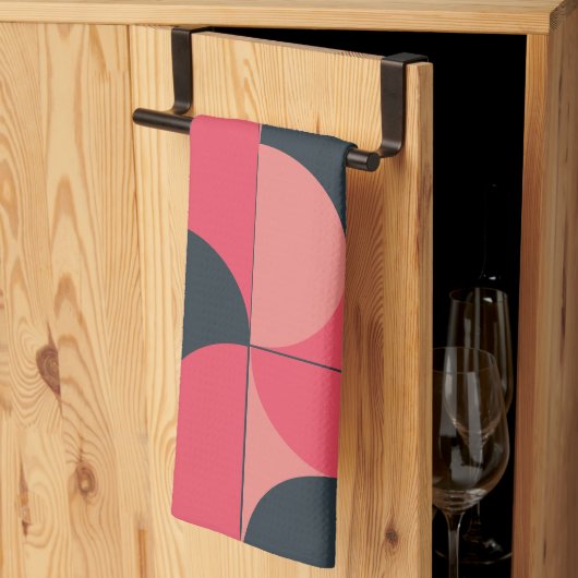 Mid-Century Modern Summer Sunset Theedoek (Derde Gevouwen)