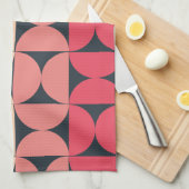 Mid-Century Modern Summer Sunset Theedoek (Quarter Fold)