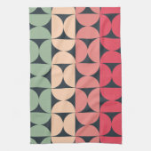 Mid-Century Modern Summer Sunset Theedoek (Verticaal)