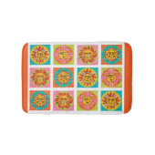 Mid Century Modern Sun Faces Dish Drainer - Badmat (Voorkant)