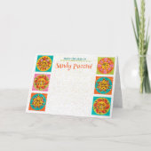 Mid Century Modern Sun Faces Note Kaart Verticaal (Voorkant)