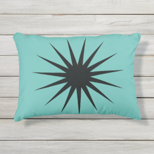 Mid-Century Modern Sunburst Outdoor Patio Pillow Buitenkussen