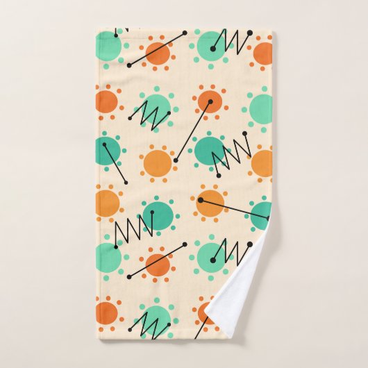 Mid Century Modern Sunshine Bad Handdoek (Handdoek)