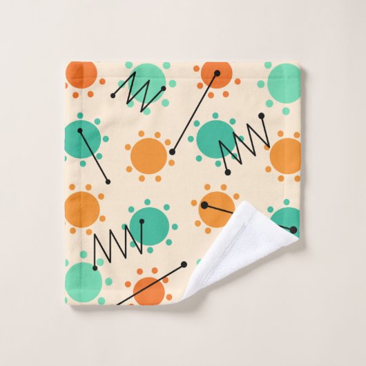 Mid Century Modern Sunshine Bad Handdoek (Wasdoekje)
