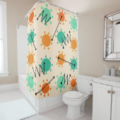 Mid Century Modern Sunshine Douchegordijn (In situ)