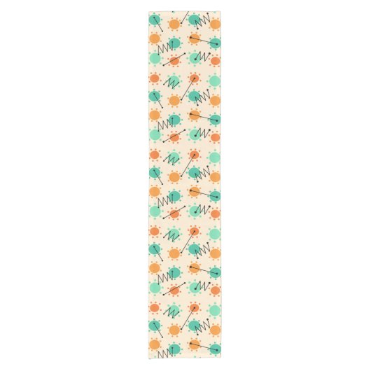 Mid Century Modern Sunshine Korte Tafelloper (Voorkant)