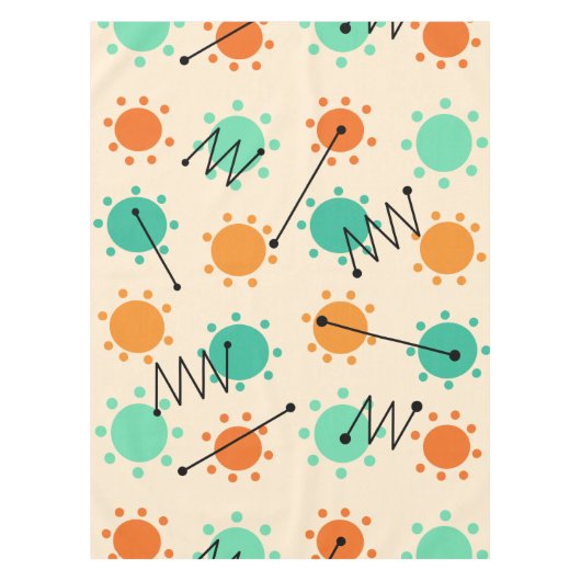 Mid Century Modern Sunshine Tafelkleed (Voorkant)