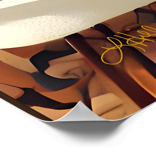 Mid Century Modern The Martini Intellectuals Poster (Hoek)