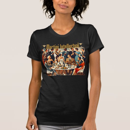 Mid Century Modern The Martini Intellectuals  T-shirt (Voorkant)